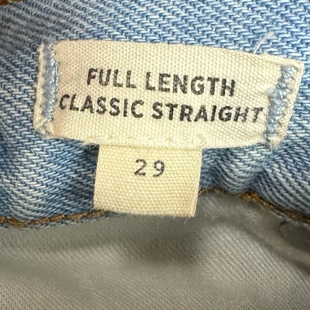 Madewell High Rise Classic Straight Light Blue Women's Jeans Size 29 - Picture 4 of 6